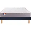Image de MERINOS Au lit 140x190 + sommier bleu + pieds AULIT-E-1419-NUI2