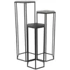 Image de AltoBuy Razza - Lot de 3 Sellettes Gigognes Métal Noir