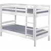 Image de AltoBuy Alaska - Lits Superposés 90x190cm + Sommiers Bois Massif Vernis Blanc