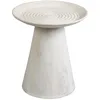 Image de AltoBuy Rowan - Bout de Canapé H.45cm en Manguier Massif Cérusé Blanc