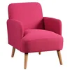 Image de AltoBuy TEODORE - Fauteuil Rembourré Tissu Rose