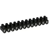 Image de Barrette de connexion 12 plots acier zingué - 16mm² - 76 A - Noir