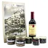 Image de Cellier du Périgord - Coffret Cadeau Sarlat - Vin AOC Bergerac Rouge, Terrines Artisanales, Confit de Figues et Spécialités du Terroir Périgourdin - 6 Produits