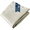Image de TECPLAST Bâche Brise Vue Blanc Crème 3x4 m LP506BV - Garantie 5 Ans - Brise Vent occultant en PVC - Pare Vue Jardin