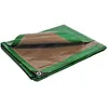 Image de Tecplast Bâche Brise Vue 10x12 m HQ250BV Verte et Marron - Haute Performance - Brise Vent occultant - Pare Vue Jardin