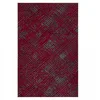 Image de Jadorel Tapis Chambre 150 X 230 Cm, Motif Faux Uni Rouge, Gris, Style Kilim Tissé en Turquie, Décoration Moderne, pour Salon Couloir Entrée, 5058