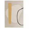 Image de 1A2T - Tapis Salle à Manger 160x230cm Tapis Beige Motif Abstrait, Tapis de Forme Rectangulaire, 7495