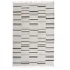 Image de IMPALO Tapis Kilim, 160 X 230 Cm, Laine Naturelle, Motif Géométrique, Gris, Marron, Tissé À La Main en Inde, Texture Kilim, pour Salle À Manger, 8212