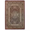 Image de DEZENCO Tapis Orient Style, 160 X 230 Cm, Motif Oriental Médaillon Central, Rouge, Fabriqué en Turquie, Poils Ras, Style Classique Chic, 11416