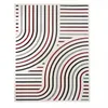 Image de Jadorel Tapis Salon 120x170cm Tapis Rouge Motif Graphique, Tapis de Forme Rectangulaire, 12065
