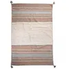 Image de Jadorel Tapis Kilim, 80 X 150 Cm, Coton Naturel, Motif Ethnique, Beige Et Marron, Tissé À La Main, Fabrication en Inde, Style Kilim Authentique, 12206