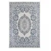 Image de DEZENCO Tapis Exterieur, 120 X 170 Cm, Blanc Et Bleu, Motif Oriental Kilim, Polypropylène, Tissé en Belgique, Terrasse Jardin Salon, Modèle Élégant, 12051