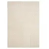Image de DEZENCO Accueil, 80 X 150 Cm, Motif Simple Relief Graphique, Écru, Style Contemporain, Lignes Arrondies, Effet Texturé Doux, Turquie, 9592