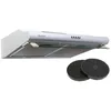 Image de BELDEKO Hotte Casquette 60 cm Blanc 240 m3/h + 2 Filtres - Marque Française