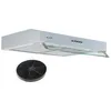 Image de Hotte casquette visière BELDEKO RIVAGE 60 cm   Blanc   Évacuation ou recyclage - 100W - 210 m3/h   3 vitesses   LED   Filtre à charbon inclus   Marque française