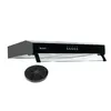 Image de Hotte casquette visière BELDEKO RIVAGE 60 cm   - 100W - 210 m3/h - Noir   Évacuation ou recyclage   3 vitesses   LED   Marque française