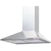 Image de Hotte décorative murale inox 60 cm   modèle CLIONA 60 XS   Débit jusqu’à 338 m³/h   Évacuation ou recyclage   Éclairage LED   Marque française BELDEKO