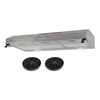Image de Hotte casquette visière BELDEKO 90 cm   Inox   2 moteurs - 200 W   Débit jusqu’à 420 m³/h   3 vitesses   filtre inclus   Éclairage LED   Évacuation ou recyclage   Marque française