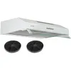 Image de Hotte Casquette 60 cm Blanche   Double moteur 203 Watts - 435 m³/h