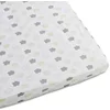 Image de Atelier de Morphée Drap Housse en Coton Petit Nuage - 80x160 Blanc DHB10J80160
