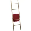 Image de TENDANCE - Echelle Porte Serviettes PM Evasée 5 Barreaux 100% Bambou - Bambou - Salle de Bain - Petit Mobilier