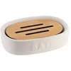 Image de Tendance - Porte Savon Dolomite Bath - Blanc/Bambou
