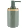 Image de Tendance - Distributeur à Savon Polyrésine 280 ML - Kaki/Bambou - Salle de Bain - Accessoire Salle de Bain à Poser