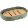 Image de Tendance - Porte Savon polyresine - Kaki/Bambou