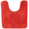 Image de Tendance - Tapis Contour WC Microfibre 45x50 cm Dessous Latex - Orange - Salle de Bain - Tapis