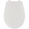 Image de Tendance - Abattant WC Plastique 18 Pouces Attaches Plastiques - Blanc - Salle de Bain - Abattants Universel - Lunette de Toilette