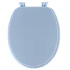 Image de Tendance - Abattant WC MDF 18 Pouces Attaches Plastiques - Bleu Clair - Salle de Bain - Abattants Universel - Lunette de Toilette