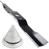 Image de Matijardin - Lame tondeuse compatible avec Iseki compatible avec Kubota coupe 52,5 cm avec cône équilibreur