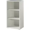 Image de Meublorama Bibliothèque de Bureau avec 2 étagères   Collection Soon   Blanc Mat