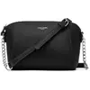 Image de David Jones - Petit Sac Bandoulière Femme Trapèze - Sac à Main Chaîne Porté Epaule Cuir PU - Besace Sacoche Croisé Travers Pochette Soirée Mode Travail Shopping Elégant Tendance Chic, Noir, Taille,