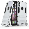 Image de htdmobiles Housse Etui Coque Rigide Anti Choc pour Apple iPhone X + Verre trempe - Argent