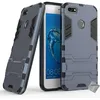 Image de htdmobiles Housse Etui Coque Rigide Anti Choc pour Huawei Y6 Pro (2017) + Verre trempe - Bleu Fonce