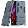 Image de htdmobiles Housse Etui Coque Rigide Anti Choc pour Xiaomi Redmi Note 5 + Verre trempe - Bleu Fonce