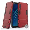 Image de htdmobiles Housse Etui Coque Rigide Anti Choc pour Samsung Galaxy A7 (2018) + Verre trempe - Rouge