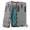 Image de htdmobiles Housse Etui Coque Rigide Anti Choc pour OnePlus 6T + Verre trempe - Gris