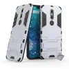 Image de htdmobiles Housse Etui Coque Rigide Anti Choc pour Nokia 7.1 (2018) + Film ecran - Argent