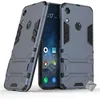 Image de htdmobiles Housse Etui Coque Rigide Anti Choc pour Huawei Y6s + Verre trempe - Bleu Fonce