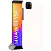 Image de htdmobiles Housse Etui Coque Rigide Simili Cuir Crocodile pour Huawei Y5p + Verre trempe - Blanc