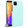 Image de htdmobiles Housse Etui Coque Rigide Simili Cuir Crocodile pour Huawei Y5p + Verre trempe - Bleu Clair