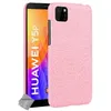 Image de htdmobiles Housse Etui Coque Rigide Simili Cuir Crocodile pour Huawei Y5p + Verre trempe - Rose