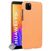 Image de htdmobiles Housse Etui Coque Rigide Simili Cuir Crocodile pour Huawei Y5p + Verre trempe - Orange