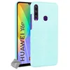 Image de htdmobiles Housse Etui Coque Rigide Simili Cuir Crocodile pour Huawei Y6p + Film ecran - Bleu Clair