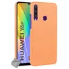 Image de htdmobiles Housse Etui Coque Rigide Simili Cuir Crocodile pour Huawei Y6p + Verre trempe - Orange