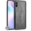 Image de htdmobiles Housse Etui Coque Rigide Simili Cuir Crocodile pour Xiaomi Redmi 9A + Film ecran - Noir