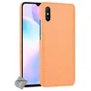 Image de htdmobiles Housse Etui Coque Rigide Simili Cuir Crocodile pour Xiaomi Redmi 9A + Film ecran - Orange