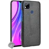 Image de htdmobiles Housse Etui Coque Rigide Simili Cuir Crocodile pour Xiaomi Redmi 9C + Verre trempe - Noir